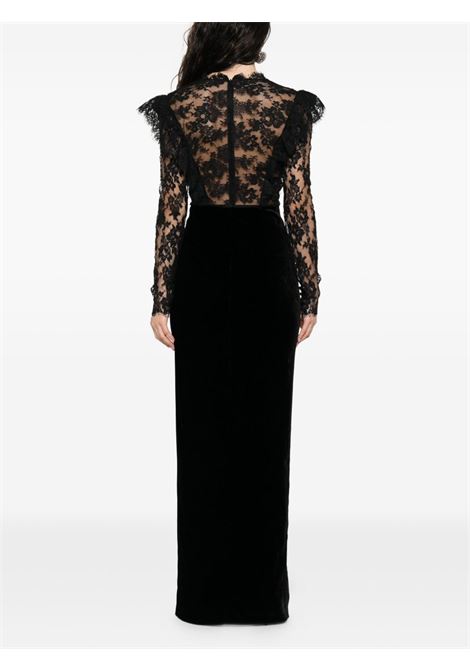 Black lace-embellished dress Alessandra Rich - women ALESSANDRA RICH | FABX4120F26030900